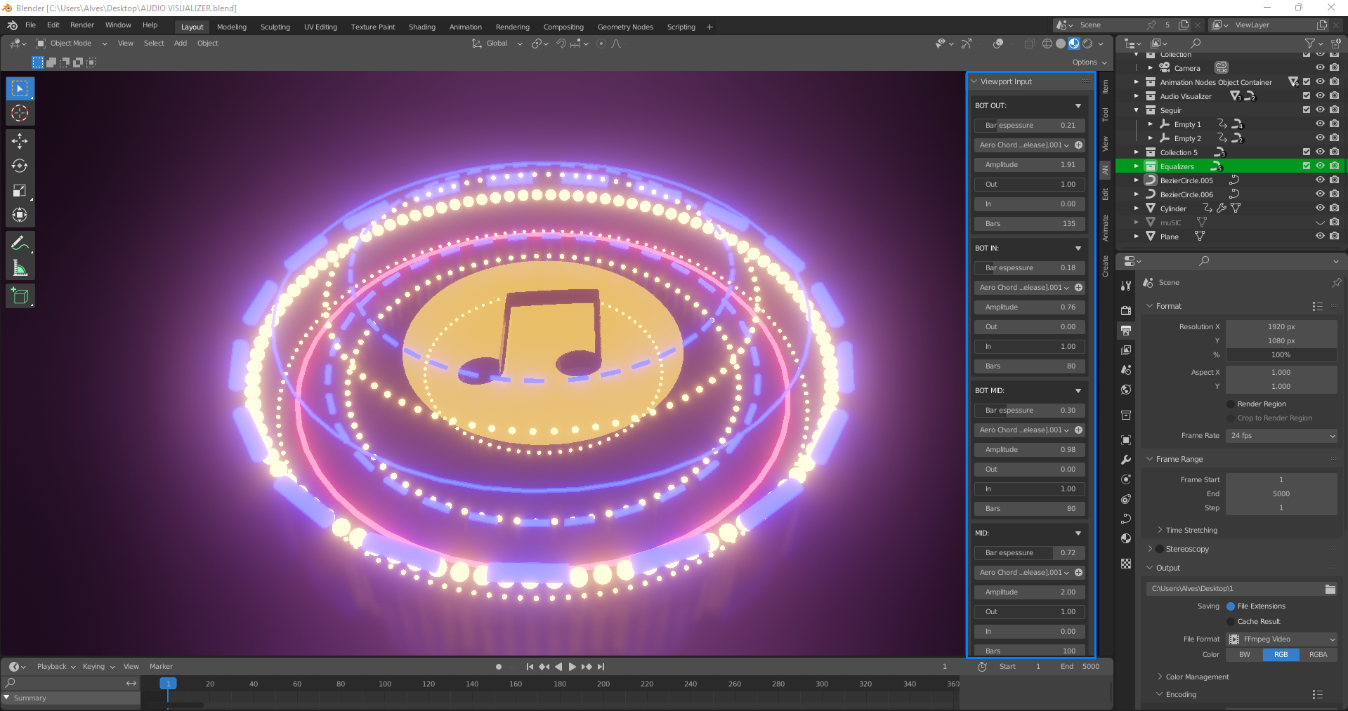 Composite Circles Audio Visualizer I AN preview image 2